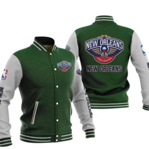 New Orleans Pelicans Baseball Jacket NBA82210125030 - Gift For Fan New Orleans Pelicans -Green