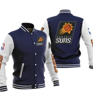 Phoenix Suns Baseball Jacket NBA82210125035 - Gift For Fan Phoenix Suns -Navy