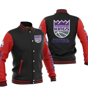 Sacramento Kings Baseball Jacket NBA82210125037 - Gift For Fan Sacramento Kings -Red Black