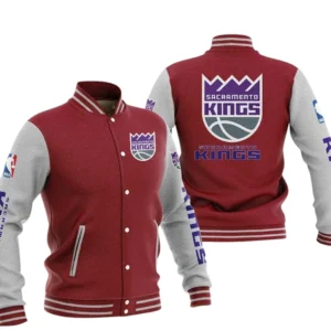 Sacramento Kings Baseball Jacket NBA82210125037 - Gift For Fan Sacramento Kings -Dark Red