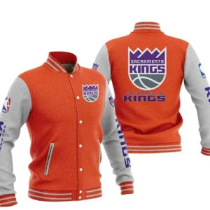 Sacramento Kings Baseball Jacket NBA82210125037 - Gift For Fan Sacramento Kings -Orange
