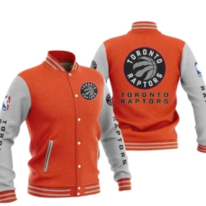 Toronto Raptors Baseball Jacket NBA82210125038 - Gift For Fan Toronto Raptors -Orange