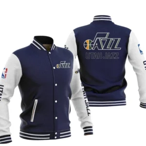 Utah Jazz Baseball Jacket NBA82210125039 - Gift For Fan Utah Jazz -Navy