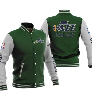 Utah Jazz Baseball Jacket NBA82210125039 - Gift For Fan Utah Jazz -Green