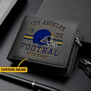 Los Angeles Rams NFL Horizontal Leather Wallet NFL90020825705, Gift For Fan Los Angeles Rams-Black