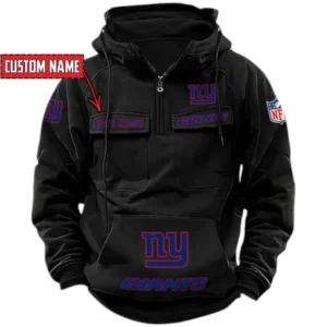New York Giants NFL Tactical Quarter Zip Hoodie NFL91020725338, Gift For Fan New York Giants - Black
