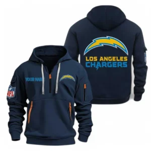 Los Angeles Chargers NFL Hoodie Half Zipper NFL91020725563, Gift For Fan Los Angeles Chargers - Navy