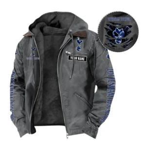 Tottenham Hotspur Hooded And Flannel Hoodie, All Over Print Hoodie For Tottenham Hotspur Fans EPL05051225681 - Gray