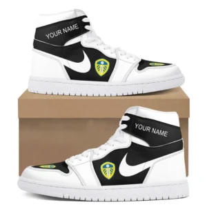 Leeds United Air Jordan 1 High Sneakers, Nike Sneakers For Leeds United Fans EPL16042525667