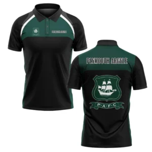 Plymouth Argyle Polo Shirt Classic Style Black EPL22042525469