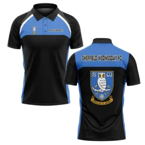 Sheffield Wednesday Polo Shirt Classic Style Black EPL22042525473