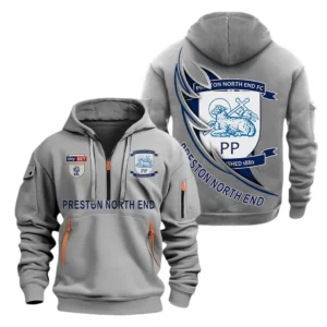 Preston Hoodie Half Zip, All Over Print Hoodie For Preston Fans EPL27042525150 - Gray