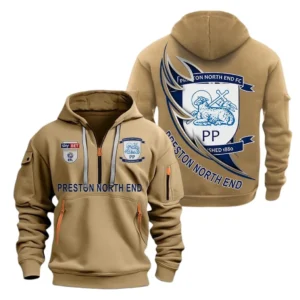 Preston Hoodie Half Zip, All Over Print Hoodie For Preston Fans EPL27042525150 - Khaki