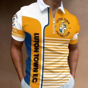 Luton Town Zip Polo Shirt, All Over Print Shirt For Luton Town Fans EPL33050225117