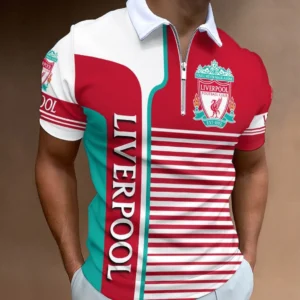 Liverpool Zip Polo Shirt, All Over Print Shirt For Liverpool Fans EPL33050225118