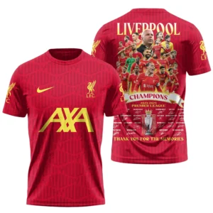 Liverpool T-Shirt Premier League Champions 2025 Unisex Shirts EPL38050525120