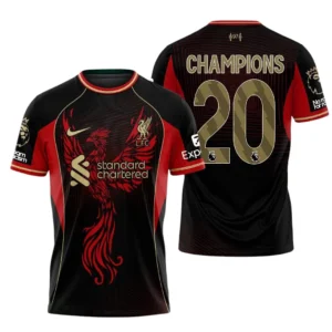 Liverpool T-Shirt Premier League Champions 2025 Unisex Shirts EPL38050525174