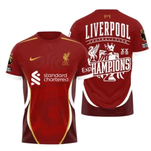 Liverpool T-Shirt Premier League Champions 2025 Unisex Shirts EPL38050525176