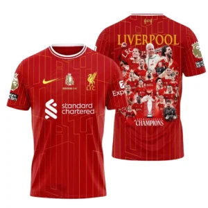 Liverpool T-Shirt Premier League Champions 2025 Unisex Shirts EPL38050525186