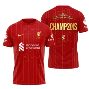 Liverpool T-Shirt Premier League Champions 2025 Unisex Shirts EPL38050525190