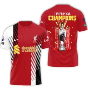 Liverpool T-Shirt Premier League Champions 2025 Unisex Shirts EPL38050525206
