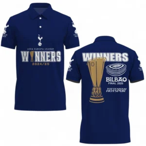Tottenham Hotspur Polo Shirt Champions UEFA Europa 2025 EPL81052225482