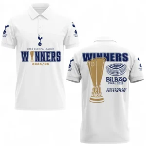 Tottenham Hotspur Polo Shirt Champions UEFA Europa 2025 EPL81052225487