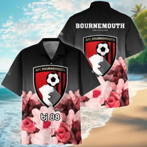 Bournemouth Hawaiian Shirt Premier League 2025 Print All The Way, Gift For Fan Bournemouth HVN1001BO05072025HAW