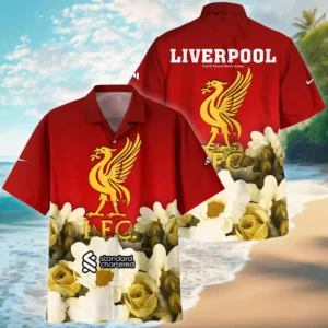 Liverpool Hawaiian Shirt Premier League 2025 Print All The Way, Gift For Fan Liverpool HVN1001LIV05072025HAW