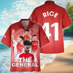 Declan Rice Hawaiian Shirt Premier League 2025 Gift For Fan Declan Rice HVN1003DR05122025HAW