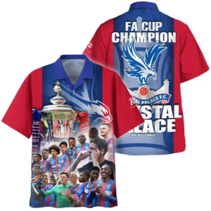 Crystal Palace  Hawaiian Shirt FA Cup For Fan Crystal Palace  HVN1007FACUP051925HAW
