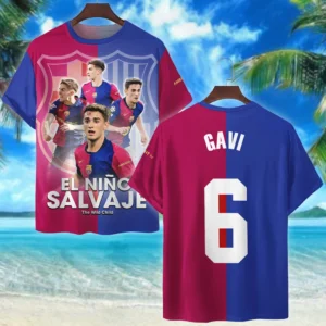 Gavi T-Shirt Laliga 2025 For Fan Gavi HVN1009GA05152025TS3D