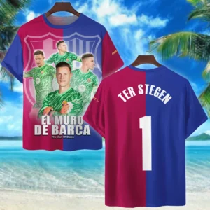 Marc-Andre ter Stegen T-Shirt Laliga 2025 For Fan Marc-Andre ter Stegen HVN1009MAS05152025TS3D