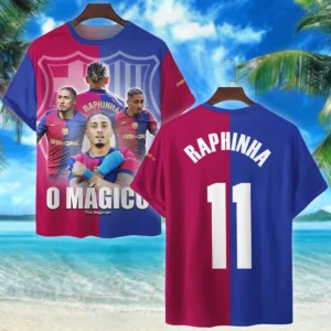 Raphinha T-Shirt Laliga 2025 For Fan Raphinha HVN1009RP05152025TS3D