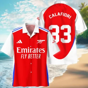 Riccardo Calafiori  Hawaiian Shirt Premier League 2025 For Fan Riccardo Calafiori  HVN1010ARC05162025