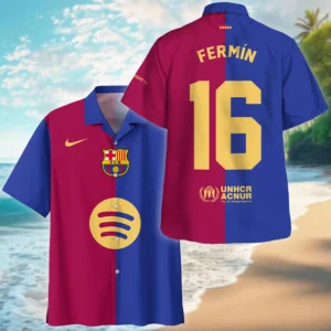 Fermin Lopez Hawaiian Shirt La Liga 2025 For Fan Fermin Lopez HVN1010BFL05162025