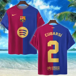 Pau Cubarsi T-Shirt La Liga 2025 For Fan Pau Cubarsi HVN1010BPC05162025