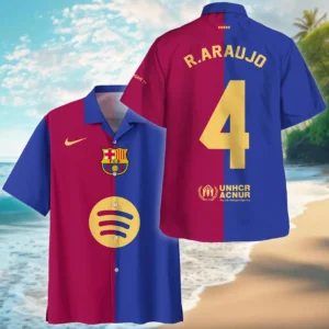 Ronald Araujo Hawaiian Shirt La Liga 2025 For Fan Ronald Araujo HVN1010BRA05162025