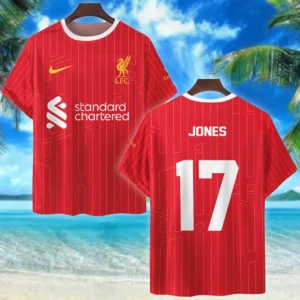 Curtis Jones Liverpool T-Shirt Premier League 2025 For Fan Curtis Jones HVN1010CJ05162025