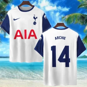 Archie Gray T- Shirt Tottenham Hotspur UEFA Europa 2025 For Fan Archie Gray HVN1010UEFAAG052225TS3D