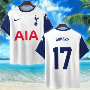 Cristian Romero T- Shirt Tottenham Hotspur UEFA Europa 2025 For Fan Cristian Romero HVN1010UEFACR052225TS3D
