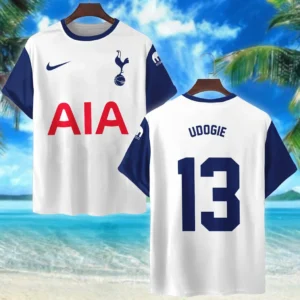 Destiny Udogie T- Shirt Tottenham Hotspur UEFA Europa 2025 For Fan Destiny Udogie HVN1010UEFADU052225TS3D