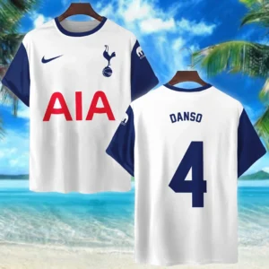 Kevin Danso T- Shirt Tottenham Hotspur UEFA Europa 2025 For Fan Kevin Danso HVN1010UEFAKD052225TS3D