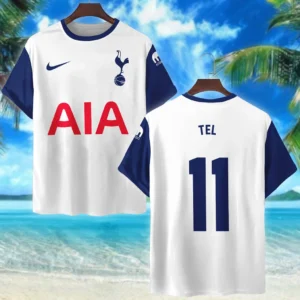Mathys Tel T- Shirt Tottenham Hotspur UEFA Europa 2025 For Fan Mathys Tel HVN1010UEFAMT052225TS3D