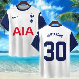 Rodrigo Bentancur T- Shirt Tottenham Hotspur UEFA Europa 2025 For Fan Rodrigo Bentancur HVN1010UEFARB052225TS3D