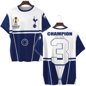 Tottenham Hotspur T-Shirt UEFA Europa 2025 For Fan Tottenham Hotspur HVN1014C2WINNER052325TS3D