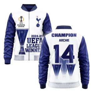 Archie Gray Tottenham Hotspur Bomber Jacket  UEFA League Cup 2025 For Fan Archie Gray HVN1017AG052425