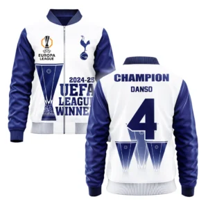 Kevin Danso Tottenham Hotspur Bomber Jacket  UEFA League Cup 2025 For Fan Kevin Danso HVN1017KD052425