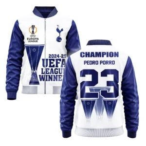 Pedro Porro Tottenham Hotspur Bomber Jacket  UEFA League Cup 2025 For Fan Pedro Porro HVN1017PP052425