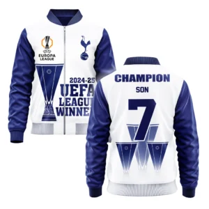 Son Heung Min Tottenham Hotspur Bomber Jacket  UEFA League Cup 2025 For Fan Son Heung Min HVN1017SHM052425